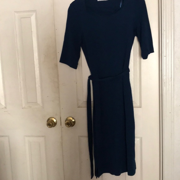 Dark Blue Knee length Dress - Picture 1 of 3